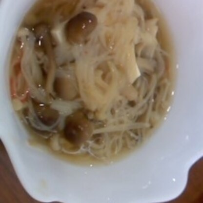 湯豆腐であんかけ作るなんておもしろ～い(^_^)おいしくいただきました！